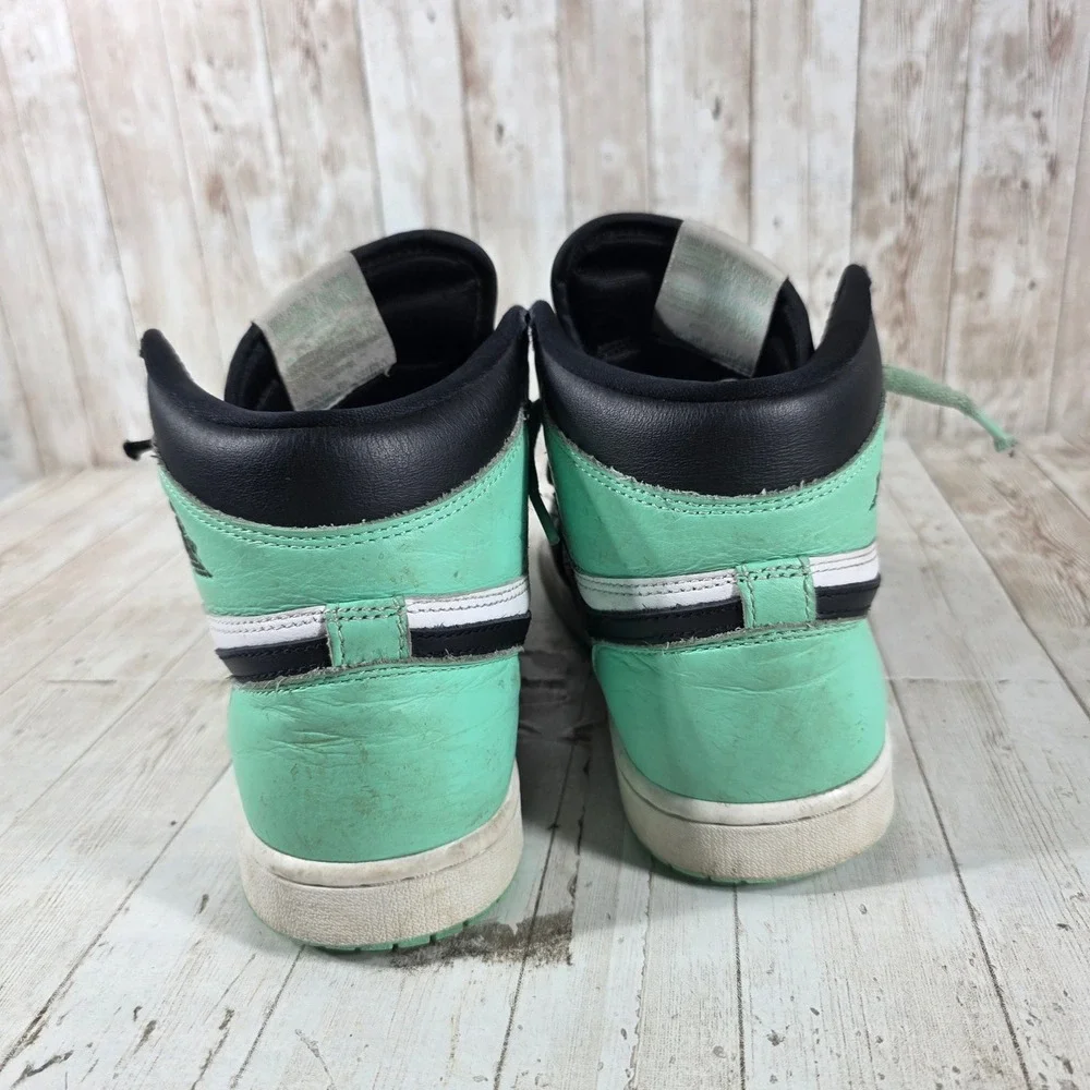 Nike‎ Air Jordan 1 Retro High OG Green Glow Black White DZ5485-130 Mens Size 8.5